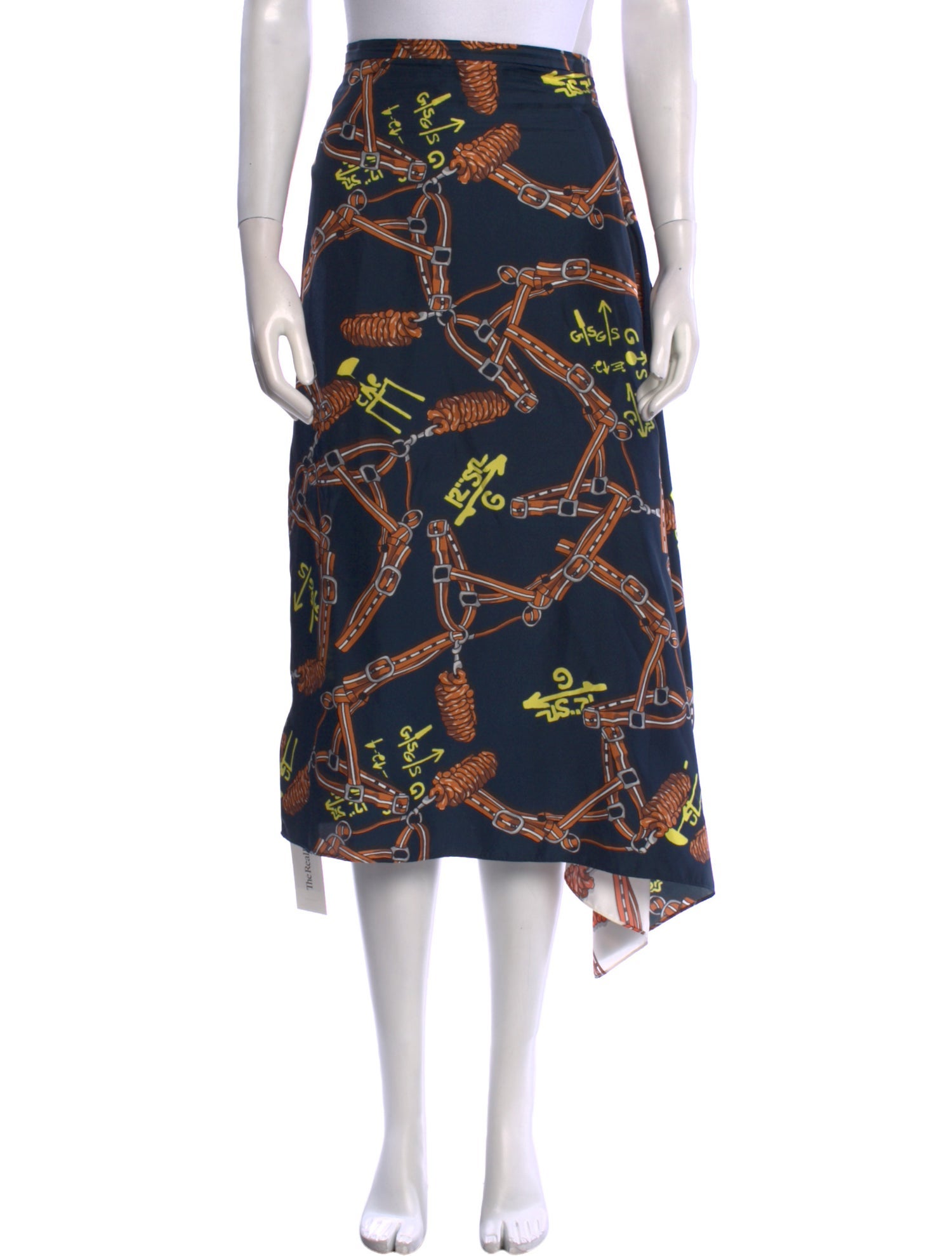 Tibi Silk Midi Length Skirt