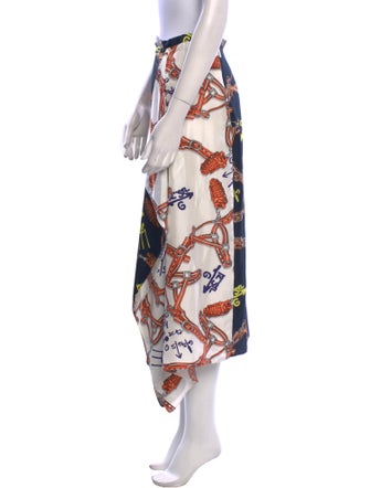 Tibi Silk Midi Length Skirt