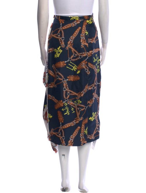 Tibi Silk Midi Length Skirt