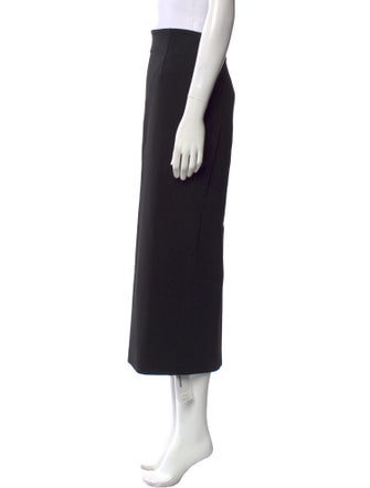 Tibi Fringe Trim Accent Midi Length Skirt