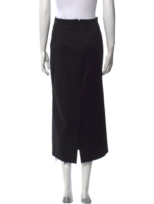 Tibi Fringe Trim Accent Midi Length Skirt