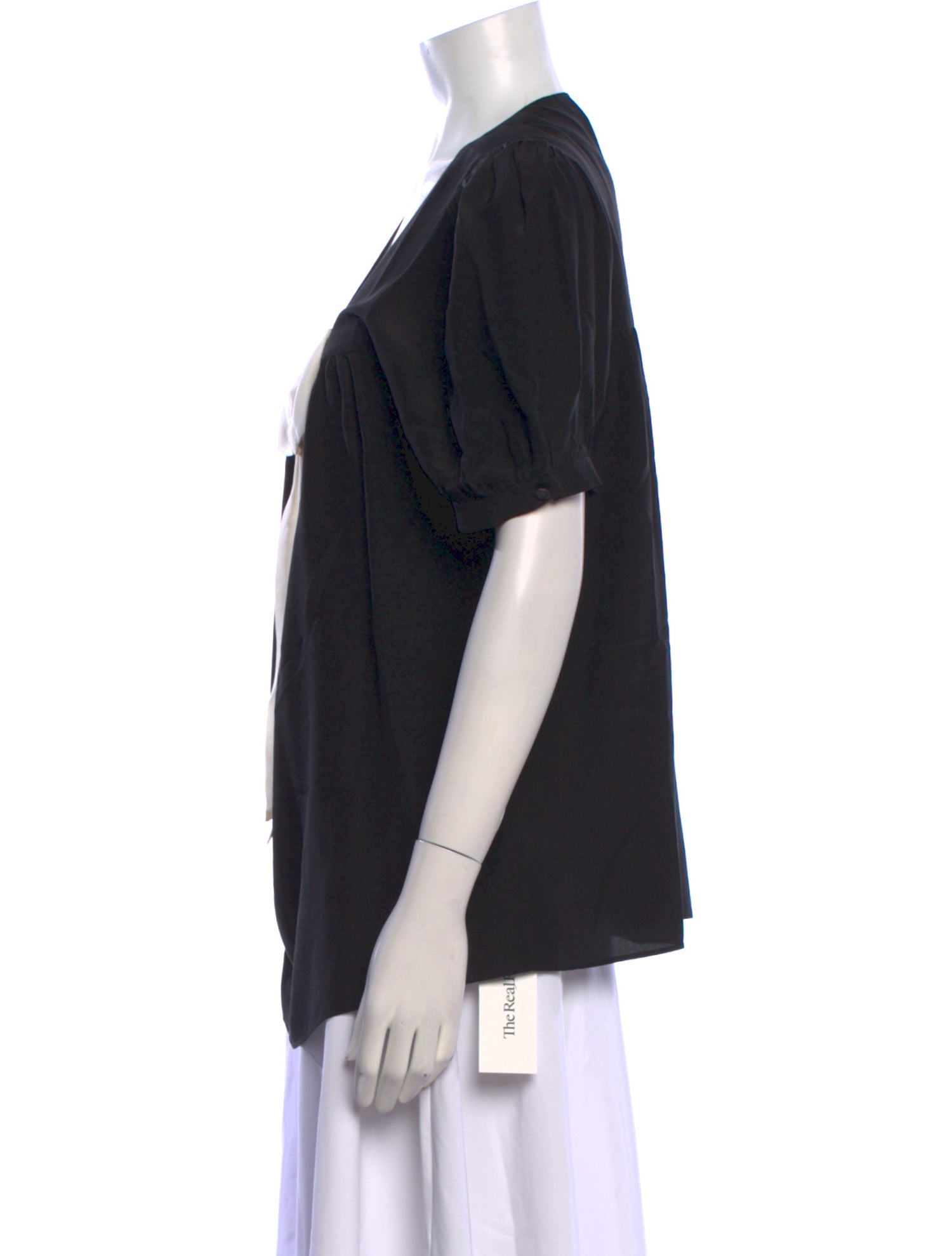 Tibi Silk Square Neckline Blouse