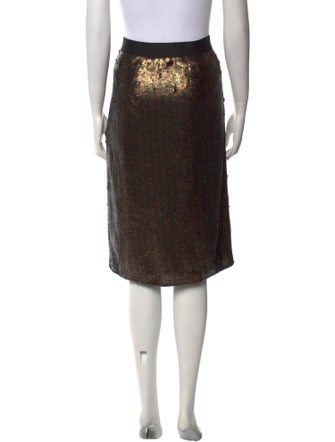 Tibi Silk Knee-Length Skirt