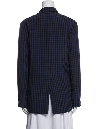 Tibi Plaid Print Blazer
