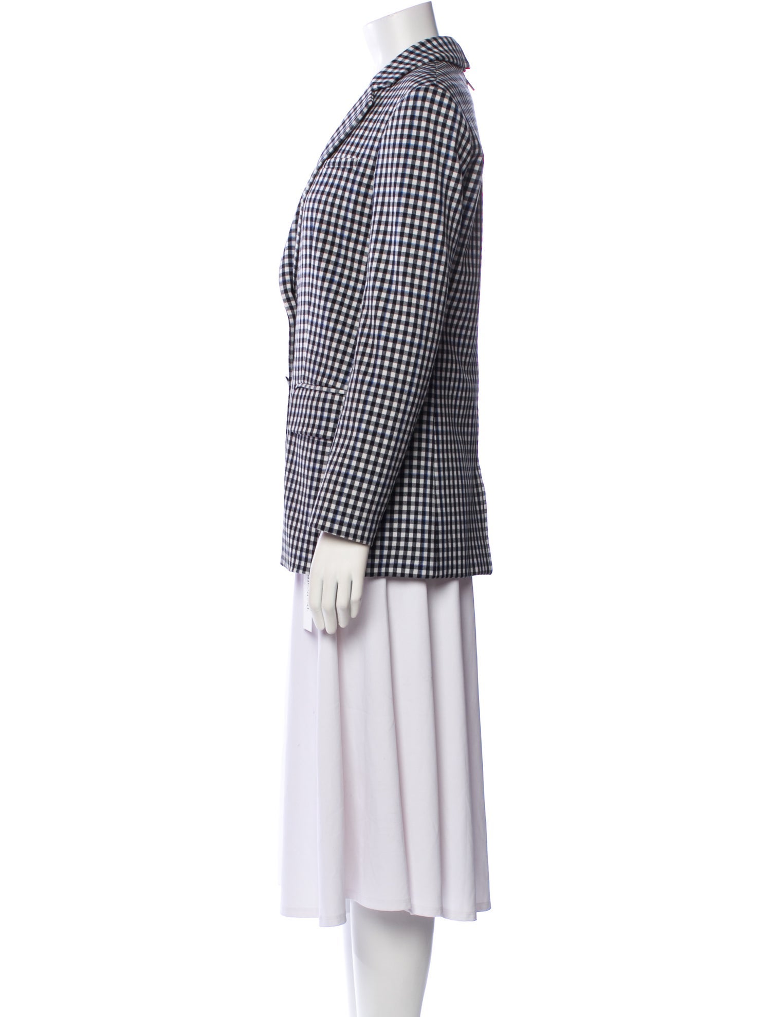 Tibi Plaid Print Blazer