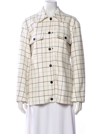 Tibi Plaid Print Jacket