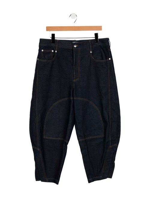 Tibi High-Rise Straight Leg Jeans