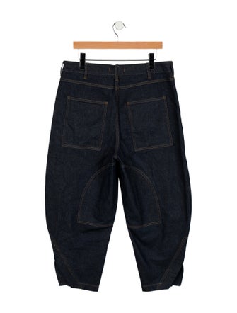 Tibi High-Rise Straight Leg Jeans