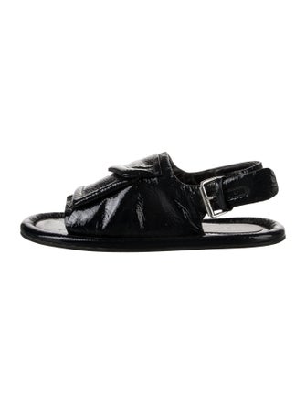Tibi Patent Leather Slides