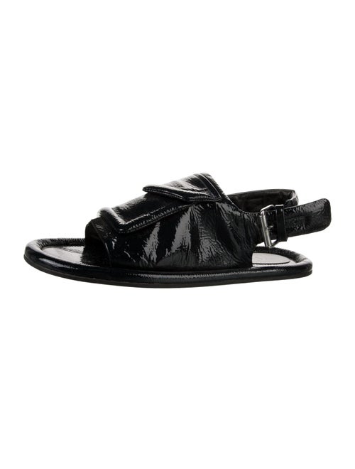 Tibi Patent Leather Slides