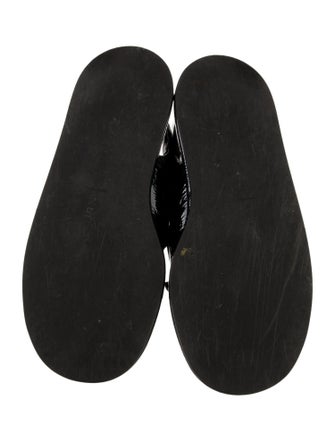 Tibi Patent Leather Slides