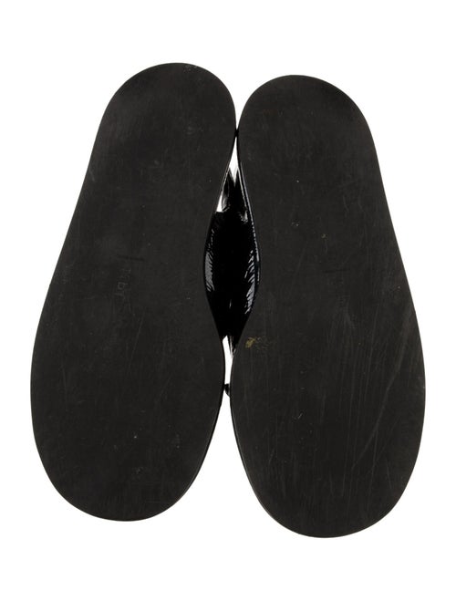 Tibi Patent Leather Slides