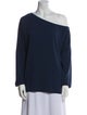Tibi One-Shoulder Long Sleeve Sweatshirt