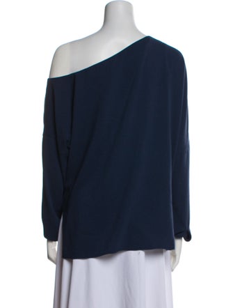 Tibi One-Shoulder Long Sleeve Sweatshirt