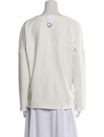 Tibi V-Neck Long Sleeve Blouse