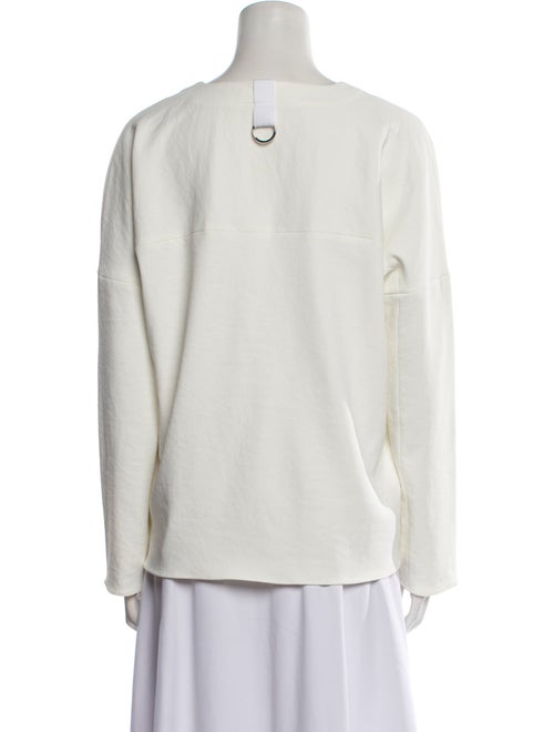 Tibi V-Neck Long Sleeve Blouse