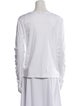 Tibi Crew Neck Long Sleeve T-Shirt