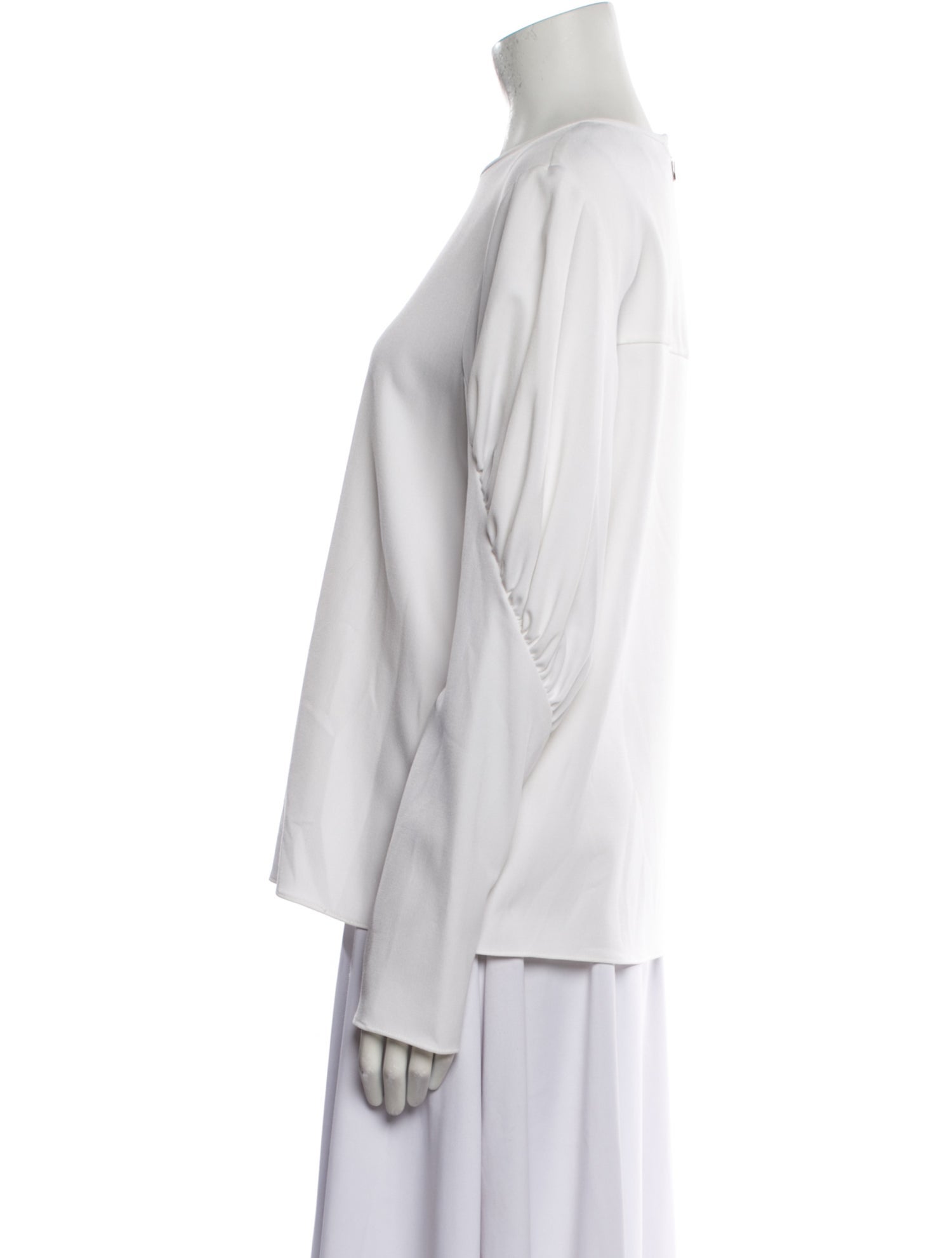 Tibi Crew Neck Long Sleeve Sweatshirt