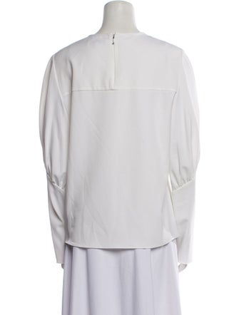 Tibi Crew Neck Long Sleeve Sweatshirt