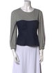 Tibi Linen Scoop Neck Top