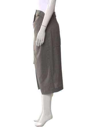 Tibi Virgin Wool Knee-Length Skirt