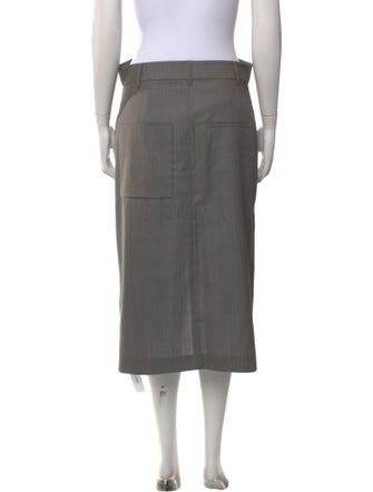Tibi Virgin Wool Knee-Length Skirt