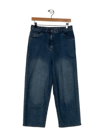 Tibi High-Rise Wide Leg Jeans