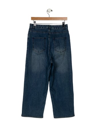 Tibi High-Rise Wide Leg Jeans
