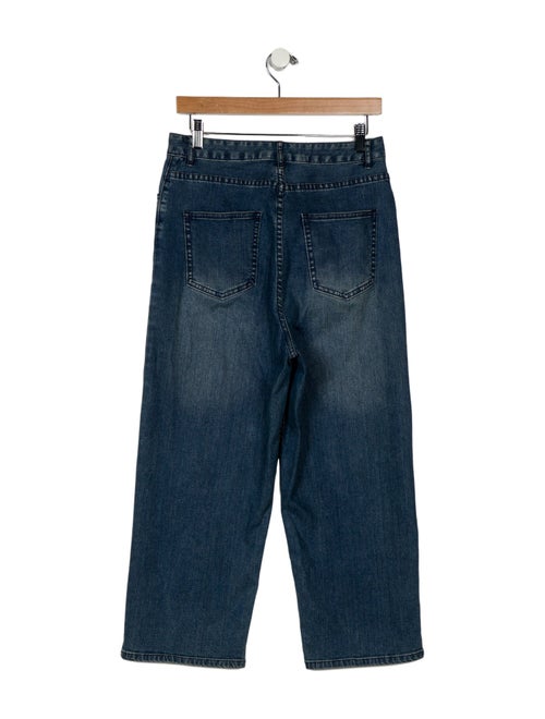 Tibi High-Rise Wide Leg Jeans
