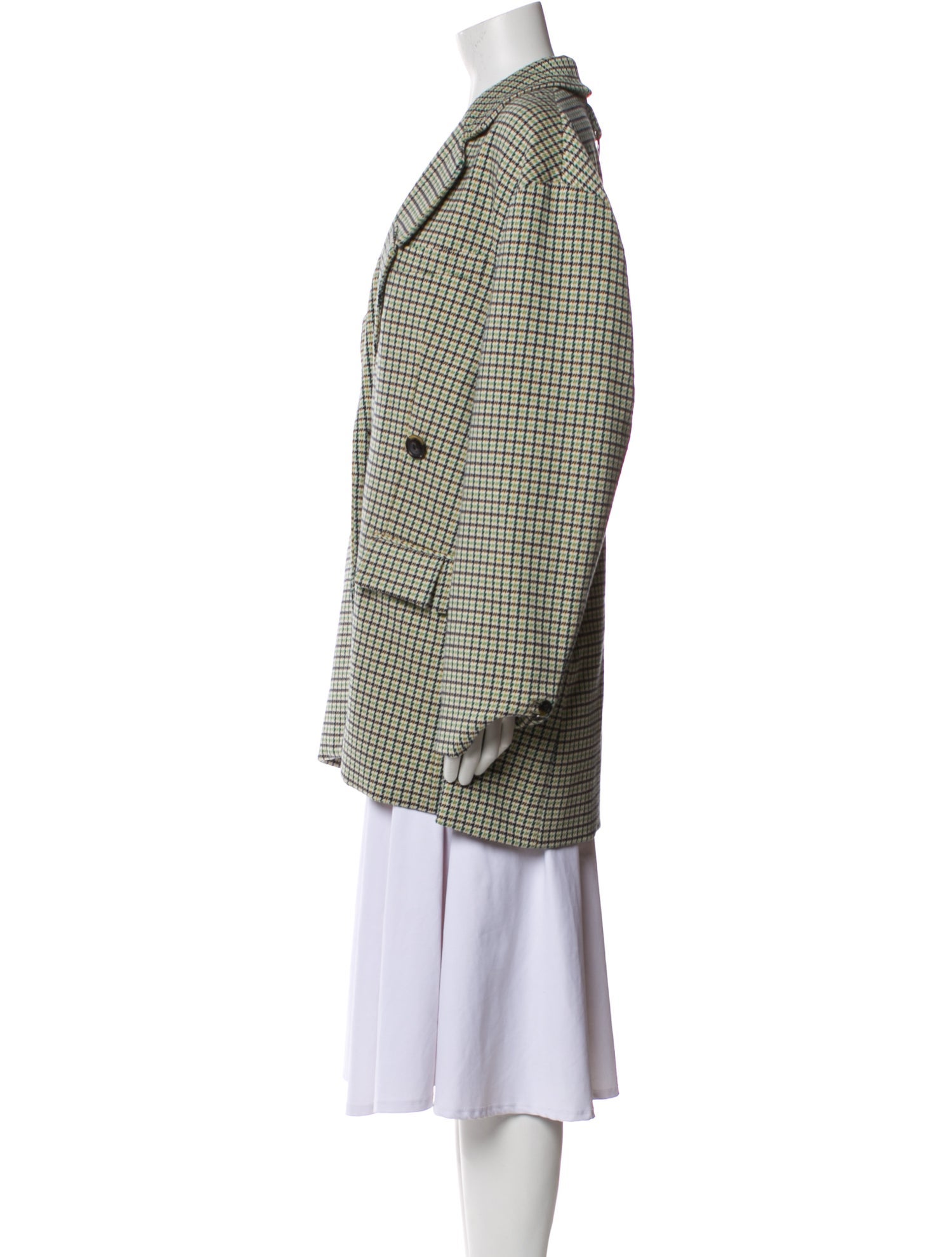 Tibi Plaid Print Blazer