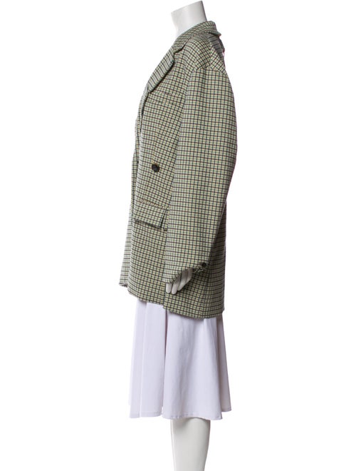 Tibi Plaid Print Blazer