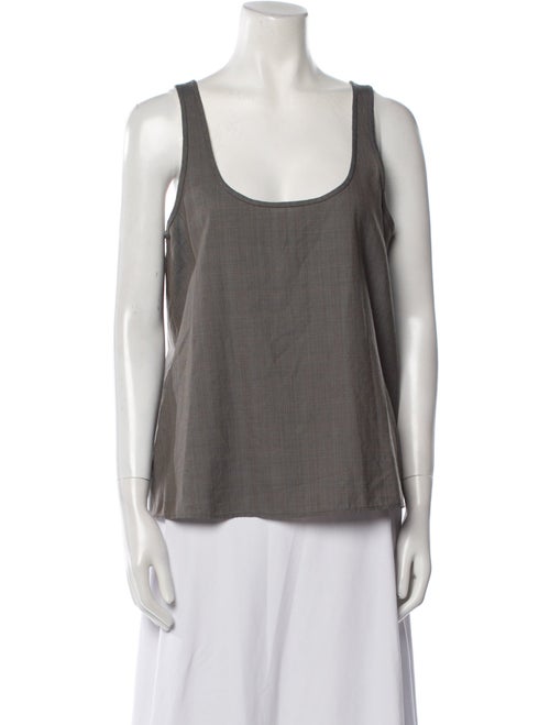 Tibi Virgin Wool Scoop Neck Top