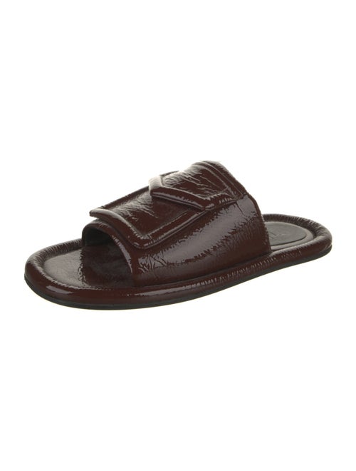 Tibi Patent Leather Slides