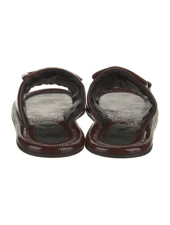 Tibi Patent Leather Slides