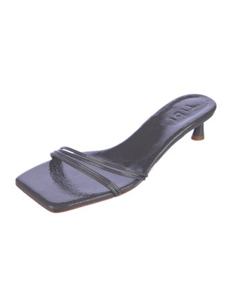 Tibi Patent Leather Slides