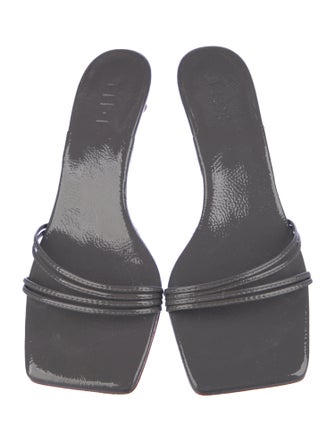 Tibi Patent Leather Slides