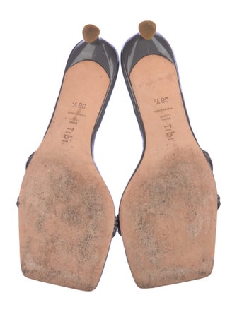 Tibi Patent Leather Slides