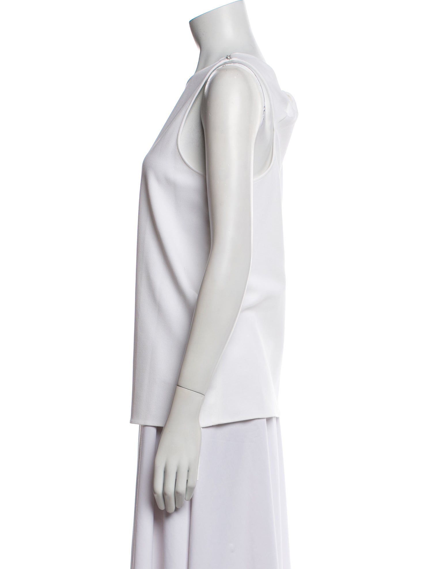 Tibi Crew Neck Sleeveless Top