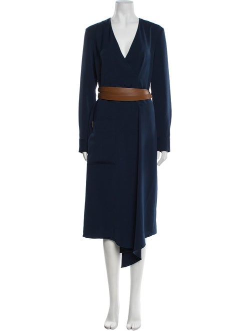 Tibi V-Neck Long Dress