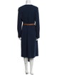 Tibi V-Neck Long Dress
