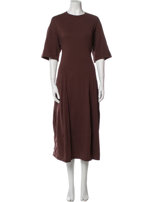 Tibi Crew Neck Midi Length Dress