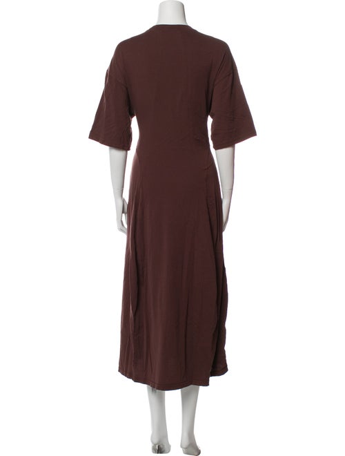 Tibi Crew Neck Midi Length Dress