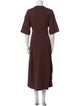 Tibi Crew Neck Midi Length Dress