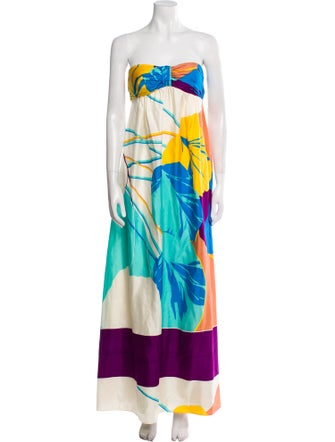 Tibi Silk Long Dress