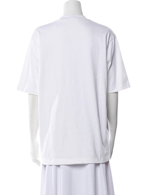 Tibi Mock Neck Short Sleeve T-Shirt