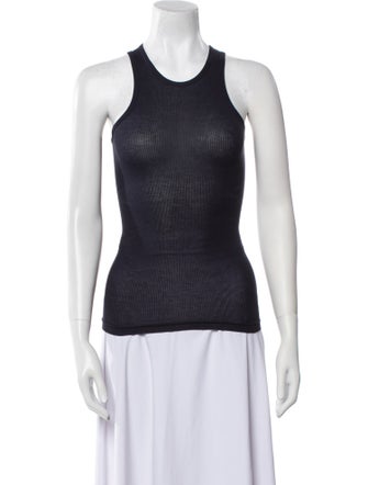 Tibi Scoop Neck Sleeveless Top