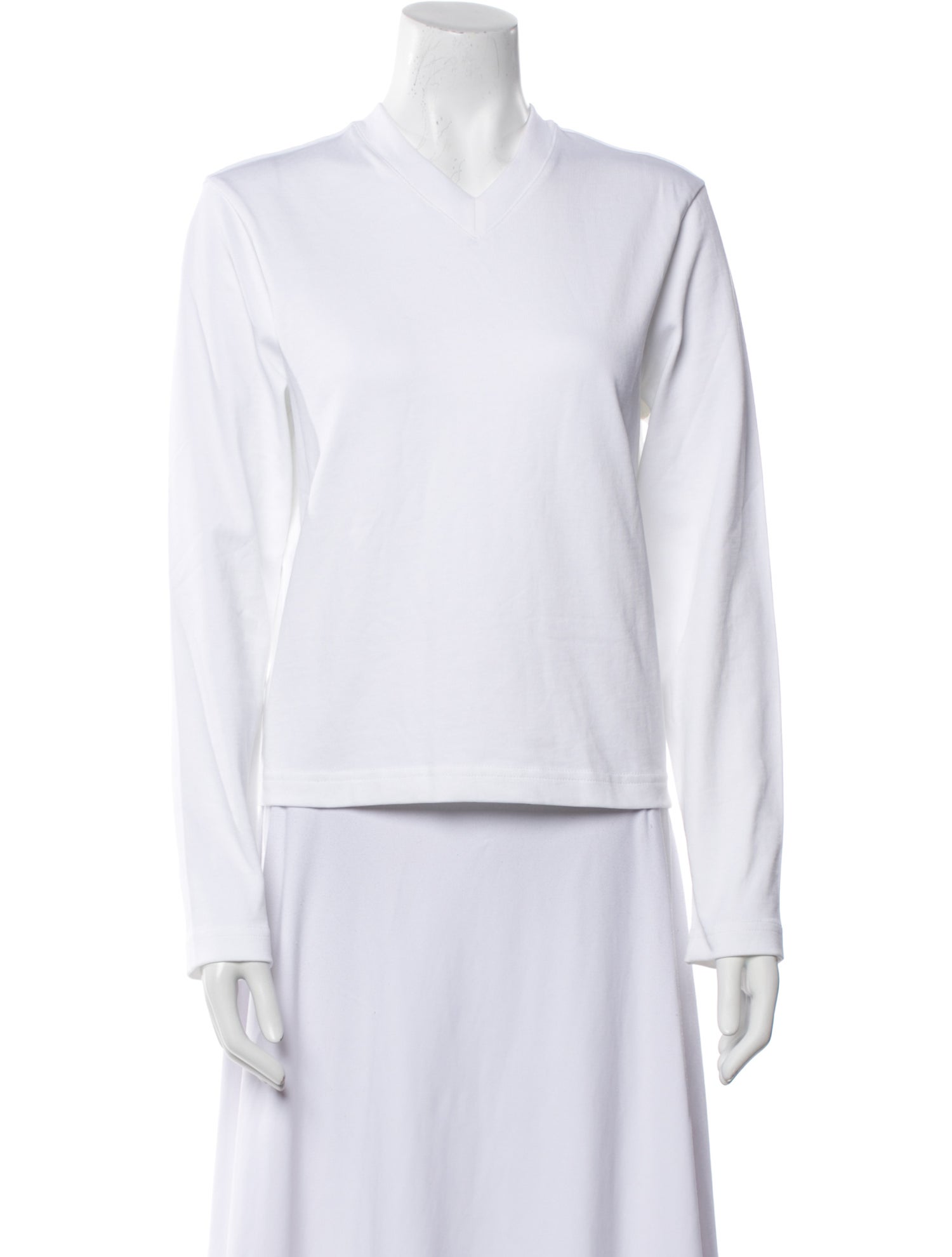 Tibi Mock Neck Long Sleeve Sweatshirt