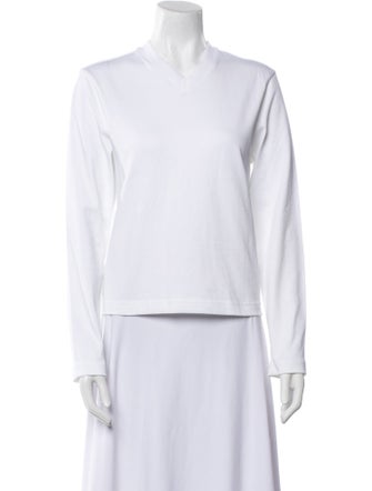 Tibi Mock Neck Long Sleeve Sweatshirt