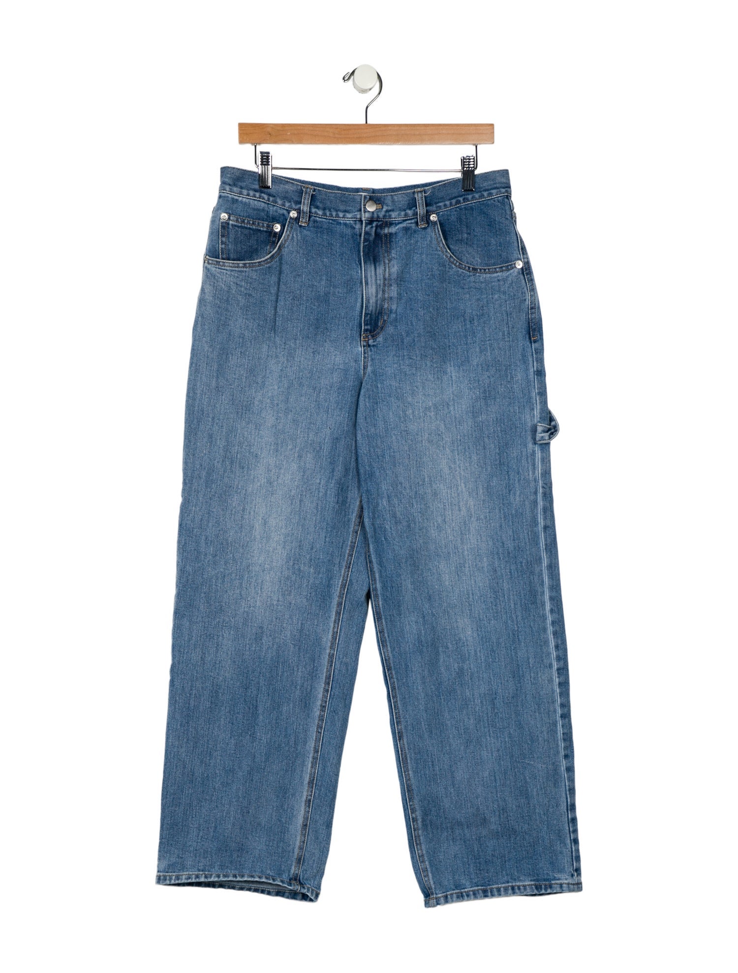 Tibi High-Rise Wide Leg Jeans