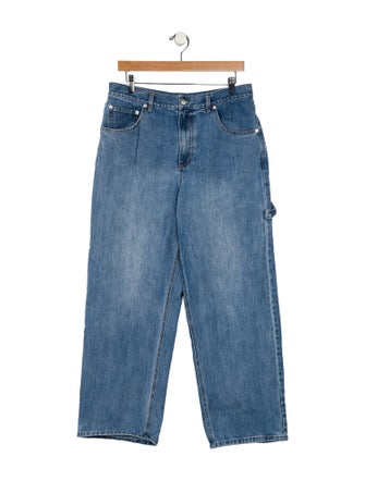 Tibi High-Rise Wide Leg Jeans